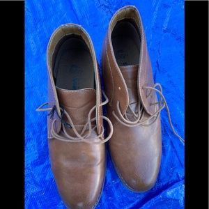 Men’s Wide Brown  Dress Boot with laces